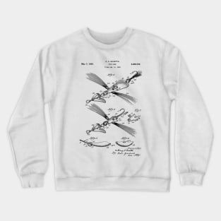 Patent Print - 1935 Fishing Lure Crewneck Sweatshirt